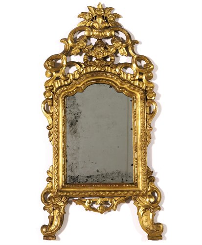 Miroir doré Louis XVI